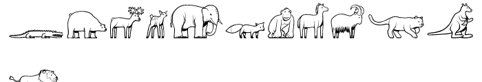 Lolo Animals Animals Font UPPERCASE