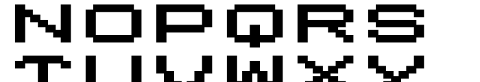 Lomo Wall Pixel 50 Font LOWERCASE