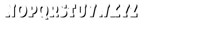 Look Serif Shadow Bold Font LOWERCASE