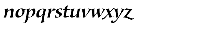 Lorenzo Medium Italic Font LOWERCASE