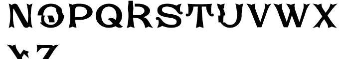 Lost and Foundry FS Charity Font LOWERCASE