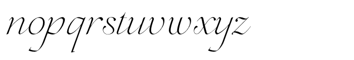 Lovelace Script Extralight Font LOWERCASE