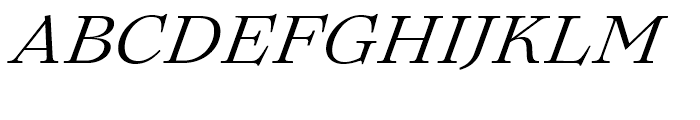 Lovelace Text Regular Italic Font UPPERCASE