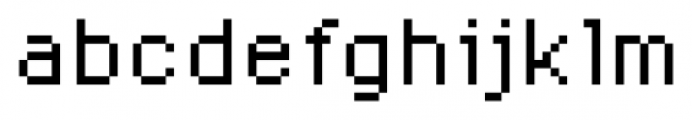 Lo-Res 12 Regular Font LOWERCASE