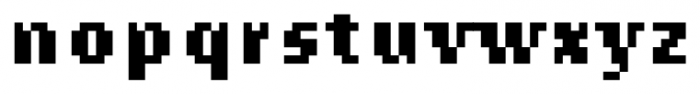 Lo-Res 9 Narrow Bold Font LOWERCASE