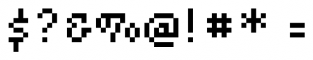 Lo-Res 9 Narrow Font OTHER CHARS