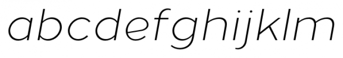 Loew Light Italic Font LOWERCASE