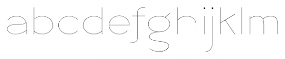 Logo Sans  Thin Font LOWERCASE