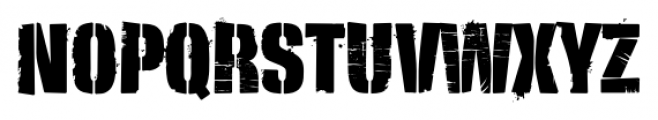 Lomidrevo Stencil Messy Regular Font UPPERCASE