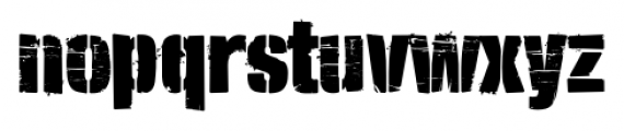 Lomidrevo Stencil Messy Regular Font LOWERCASE