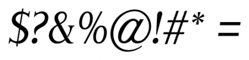 Londinia Italic Font OTHER CHARS