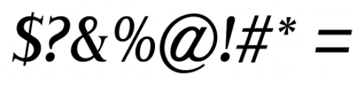 Londinia Medium Italic Font OTHER CHARS