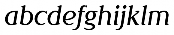Londinia Medium Italic Font LOWERCASE