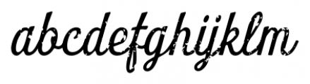 Look Script Rough Font LOWERCASE