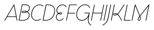 Los Niches Italic Font UPPERCASE