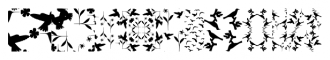 LoveBirds Pattern Regular Font OTHER CHARS