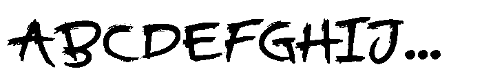 Lobstar Font UPPERCASE