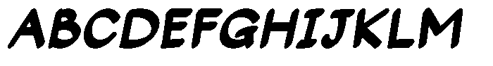 Loceane Bold Italic Font UPPERCASE
