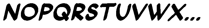 Loceane Bold Italic Font UPPERCASE
