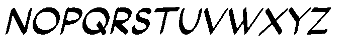 Loceane Italic Font UPPERCASE