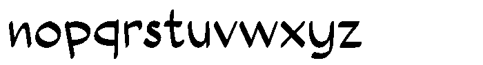 Loceane Regular Font LOWERCASE