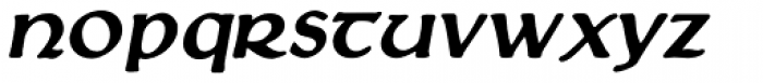 Loch Garman Bold Oblique Font LOWERCASE
