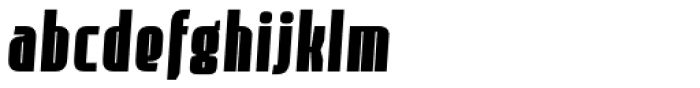 Loch Khas Black Italic Font LOWERCASE