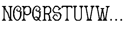 Lochta Decorative Lochta Regular Font UPPERCASE