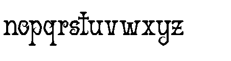 Lochta Decorative Lochta Regular Font LOWERCASE