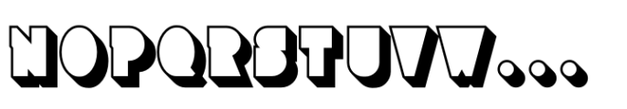 Lock Block Extrude Font UPPERCASE