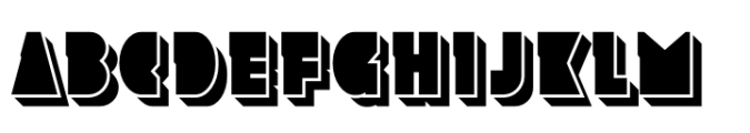 Lock Block Shadow Font UPPERCASE