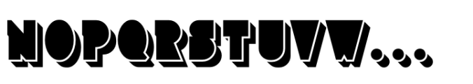 Lock Block Shadow Font UPPERCASE