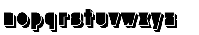 Lock Block Shadow Font LOWERCASE
