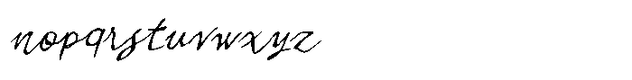 Locked Whisper Italic Script Font LOWERCASE