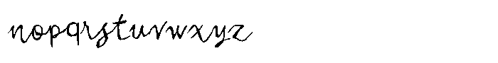 Locked Whisper Script Font LOWERCASE