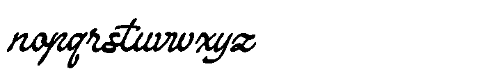 Lockride Script Font LOWERCASE