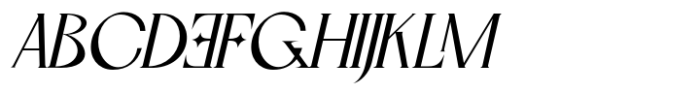 Locrian Italic Font UPPERCASE