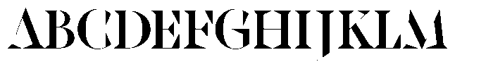 Locusta Banner Font UPPERCASE