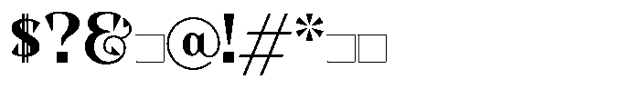 Locusta Display Font OTHER CHARS