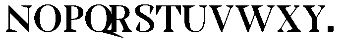 Locusta Display Font UPPERCASE