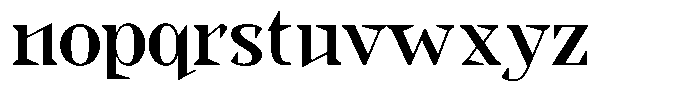 Locusta Display Font LOWERCASE