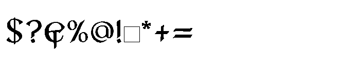 Lodbrok Font OTHER CHARS