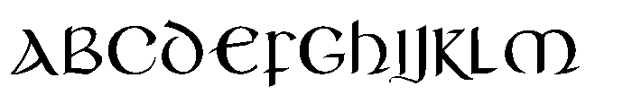 Lodbrok Font UPPERCASE