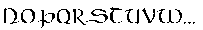 Lodbrok Font UPPERCASE