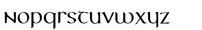 Lodbrok Font LOWERCASE