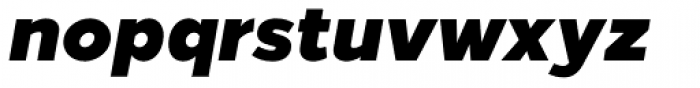 Loew Black Italic Font LOWERCASE