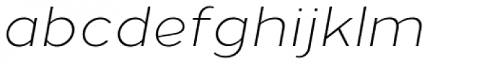 Loew Light Italic Font LOWERCASE
