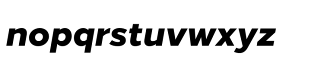 Loew Next Heavy Italic Font LOWERCASE