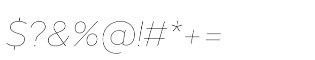 Loew Next Thin Italic Font OTHER CHARS
