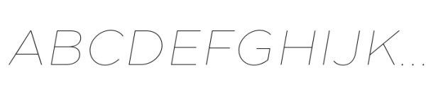 Loew Next Thin Italic Font UPPERCASE